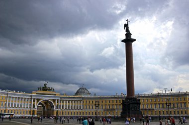 Palace Square and the Alexander Column in St. Petersburg