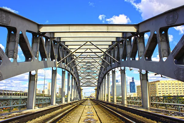 Railway Bridge in Moscow — Stock Photo, Image