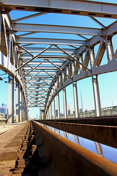 Ponte ferroviária em Moscou — Fotografia de Stock