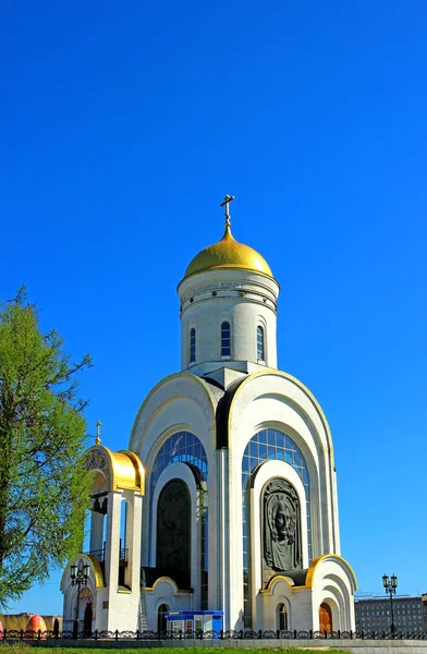 Православный храм Москвы — стоковое фото