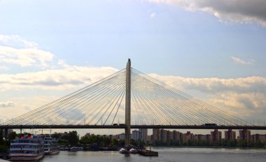 büyük obukhov Askılı bridge St Petersburg neva Nehri