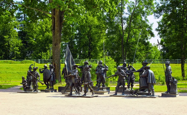 Skulptur a. taratynov von Rembrandt Gemälde "die Nachtwache" — Stockfoto