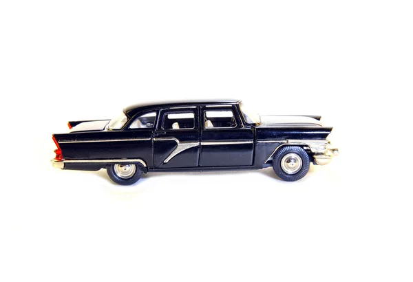 Juguete coleccionable modelo coche negro "GAZ-13" ("Gaviota ") —  Fotos de Stock