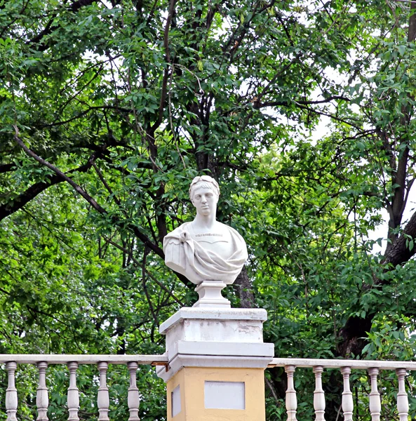 Skulptur av gammal man i st petersburg — Stockfoto