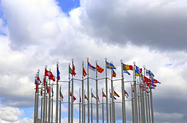 欧洲国家的旗帜 — 图库照片