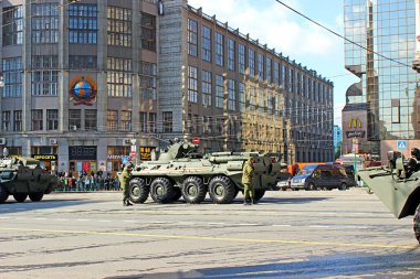 Moskova'da askeri geçit töreni