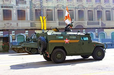 Moskova'da askeri geçit töreni