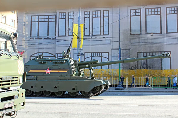 Militaire parade in Moskou — Stockfoto