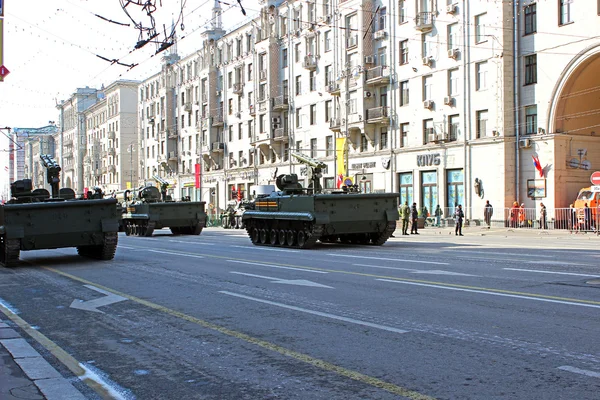 Militaire parade in Moskou — Stockfoto