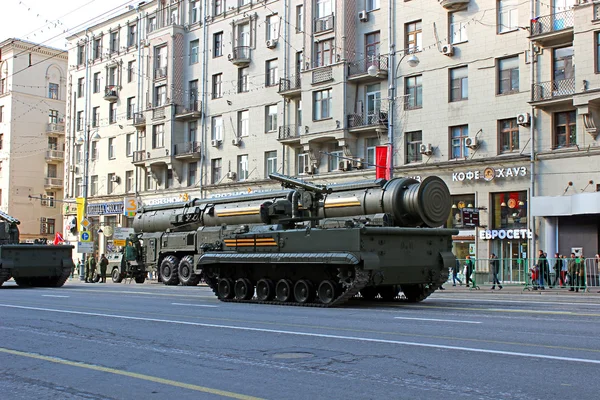 Militaire parade in Moskou — Stockfoto