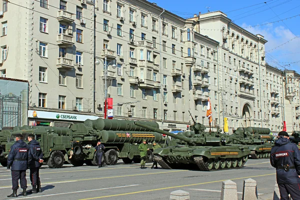 Desfile militar en Moscú — Foto de Stock