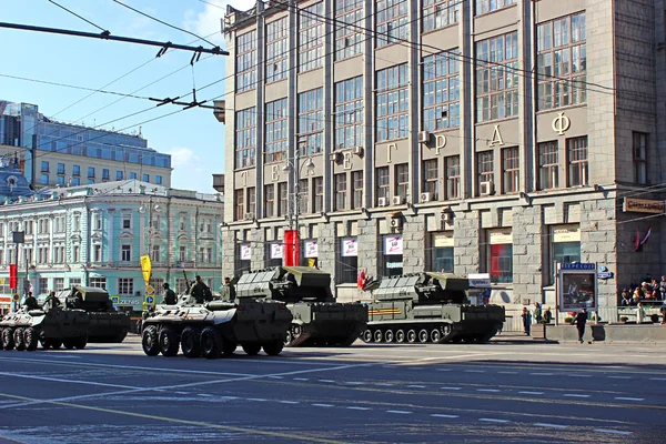 Desfile militar em moscow — Fotografia de Stock