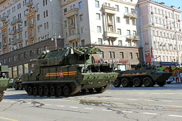 Militaire parade in Moskou — Stockfoto