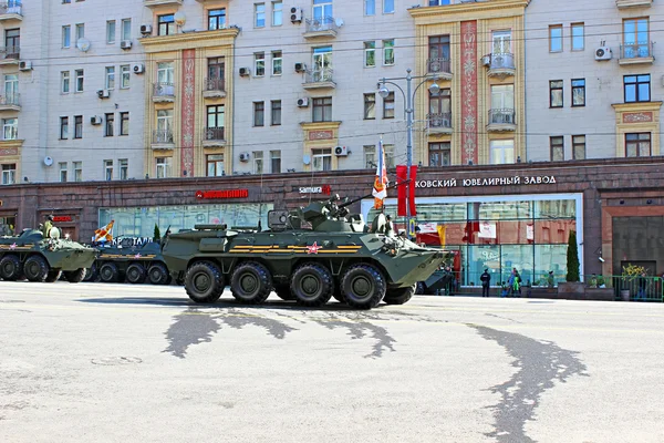 Militaire parade in Moskou — Stockfoto