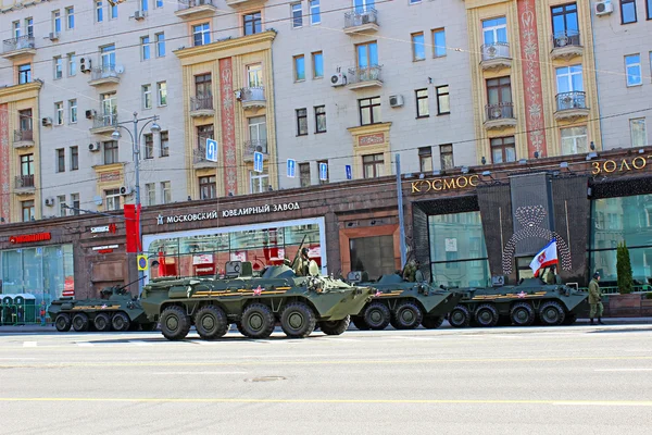 Desfile militar en Moscú — Foto de Stock