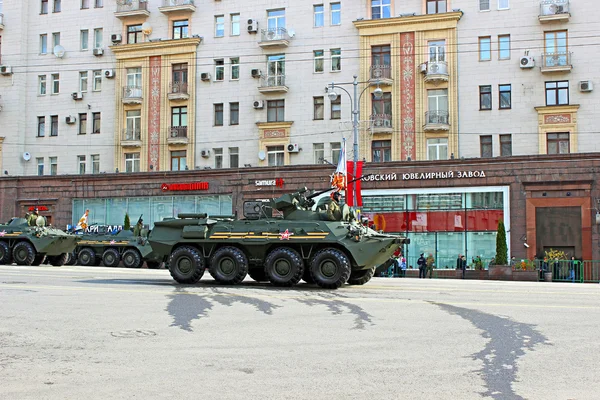 Moskova'da askeri geçit töreni — Stok fotoğraf