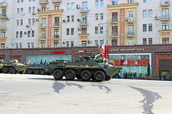 Moskova'da askeri geçit töreni — Stok fotoğraf