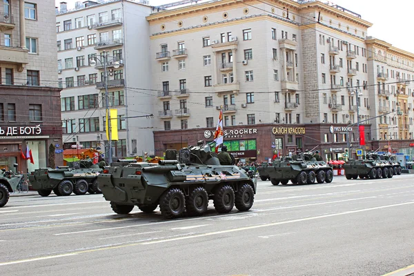 Desfile militar en Moscú — Foto de Stock