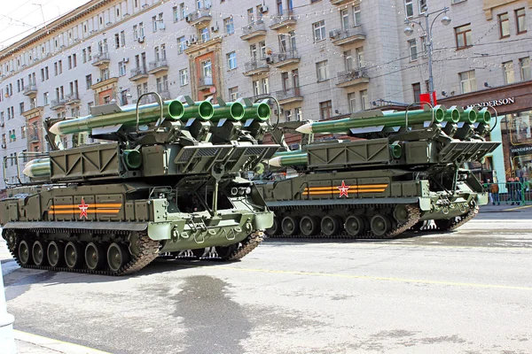 Military parade in Moscow — Stock Photo, Image