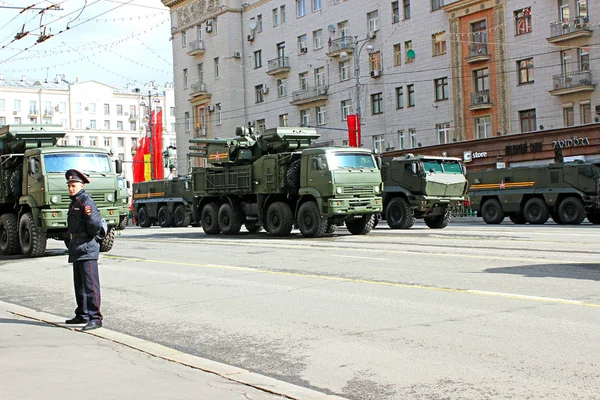Sotilasparaati Moskovassa — kuvapankkivalokuva