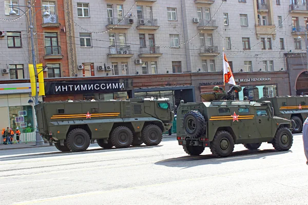 Desfile militar en Moscú — Foto de Stock