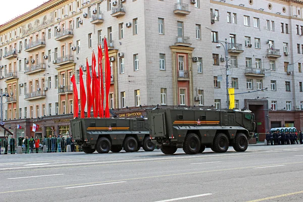 Vojenské přehlídce v Moskvě — Stock fotografie