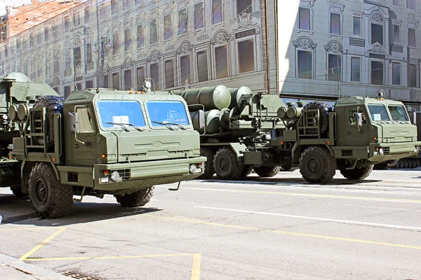 Militaire parade in Moskou — Stockfoto