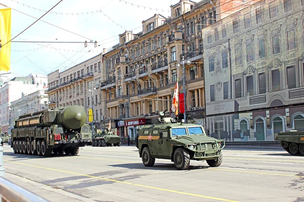 Desfile militar en Moscú — Foto de Stock