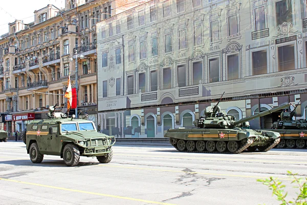 Moskova'da askeri geçit töreni — Stok fotoğraf