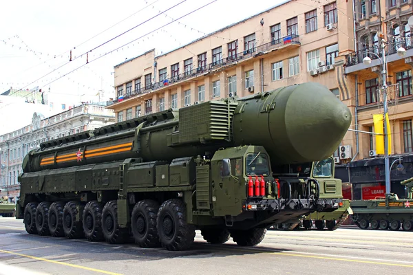 Military parade in Moscow — Stock Photo, Image