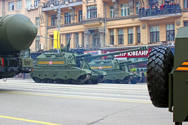 Military parade in Moscow — Stock Photo, Image