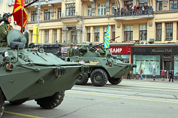 Militaire parade in Moskou — Stockfoto