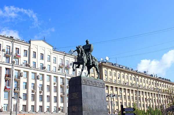 Pomník zakladatele Moskvy Jurij Dolgorukij — Stock fotografie