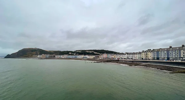 Uitzicht Het Zee Front Bij Aberystwyth — Stockfoto