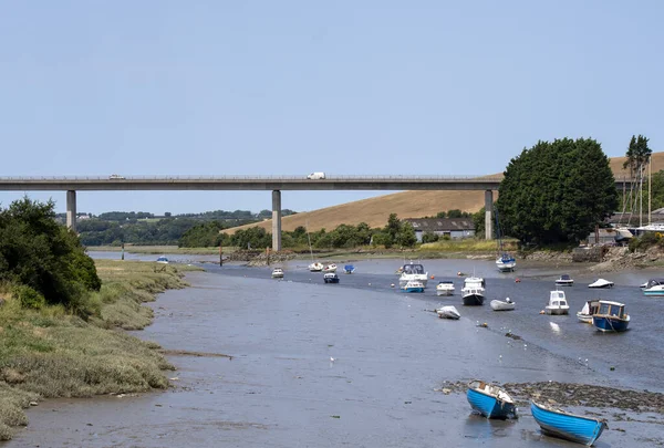 Wadebridge United Kingdom July 2022 A39 Road Bridge Stretches River — Foto de Stock