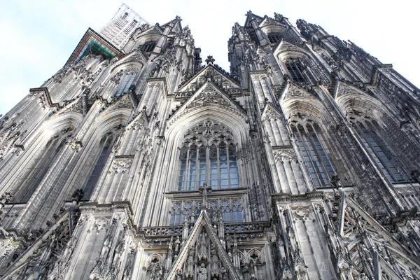 Parte da catedral histórica na restauração — Fotografia de Stock