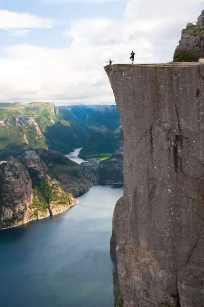 Preikestolen cliff in Norway — Stock Photo, Image