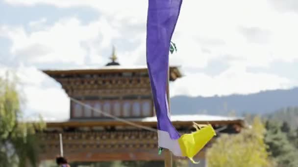 Července 2018 Ladakhovi Kmenoví Lidé Přijíždějí Taneční Vystoupení Během Festivalu — Stock video