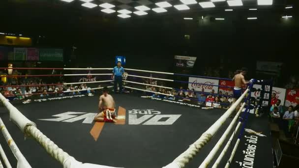 Ene 2016 Boxeadores Tailandeses Bailan Lento Por Respeto Profesor Boxeo — Vídeo de stock
