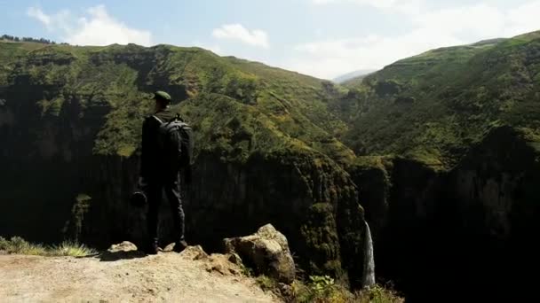 Aug 2018 Tourist Simien Mountains National Park Unesco Μνημείο Παγκόσμιας — Αρχείο Βίντεο