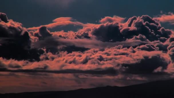 Bulutlar Yükselen Gökyüzü Zaman Hızı Güzel Doğa Konsepti — Stok video