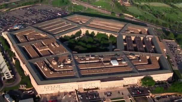 Aerial Pentagon Washington Usa — 图库视频影像