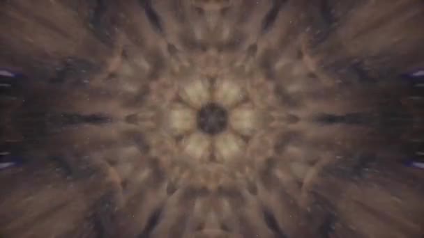 Abstraktní Fraktální Květina Abstraktní Kaleidoskop Pozadí Vzor Pohybové Grafiky Zlomkové — Stock video
