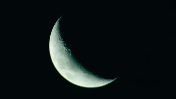満月から新しい月へ 超現実的な月相 ムーンフェイズ 3D月と星 — ストック動画