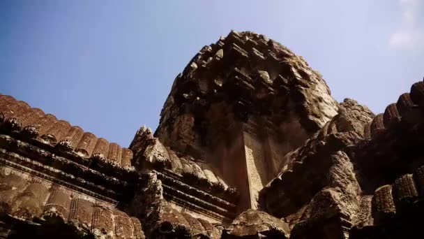 Вид Воздуха Ангкор Ват Сием Рипе Камбоджа — стоковое видео