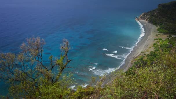 Uitzicht Het Strand Van Baracoa Bij Alejandro Humboldt National Park — Stockvideo