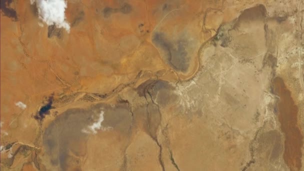 Samburu Nemzeti Tartalék Felülről Lefelé Irányuló Drónfelvétele Kenya Kelet Afrika — Stock videók