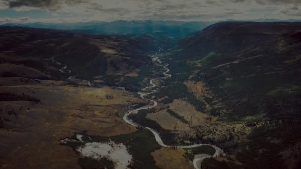 Вид Долину Річки Червоні Скелі Національний Парк Гранд Каньйон Річкою — стокове відео