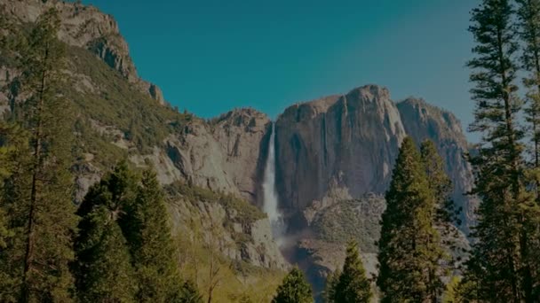 Yosemite Valley Med Capitan Bridalveil Fall Half Dome Fra Tunnel – Stock-video