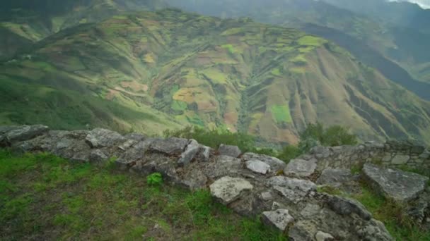 Vista Aérea Cordilheira Dos Andes Peru Bela Paisagem Natureza Com — Vídeo de Stock